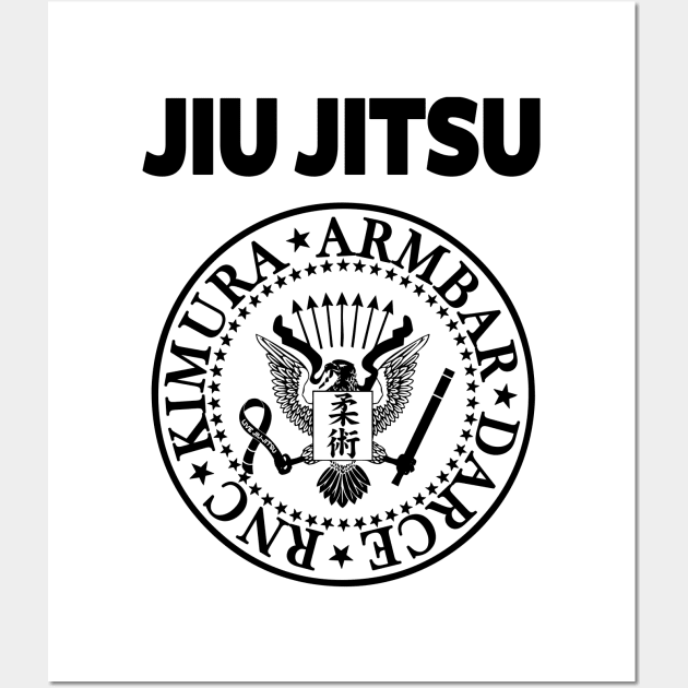 JIU JITSU - ROCK N ROLL Wall Art by Tshirt Samurai